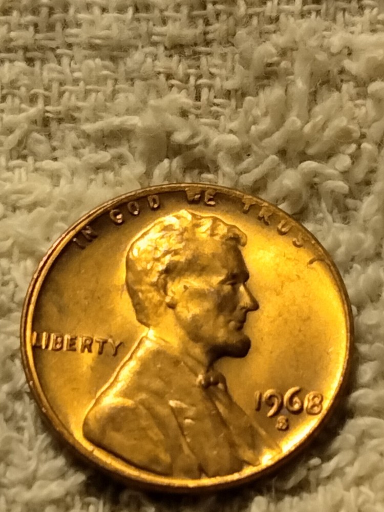 1968 S Lincoln Memorial Cent Misaligned Die Error