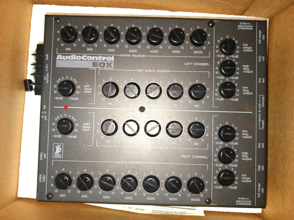 Audio Control EQX (1ST GEN) 1/2 & 1 Octave Auto Equalizer-GENTLY USED !