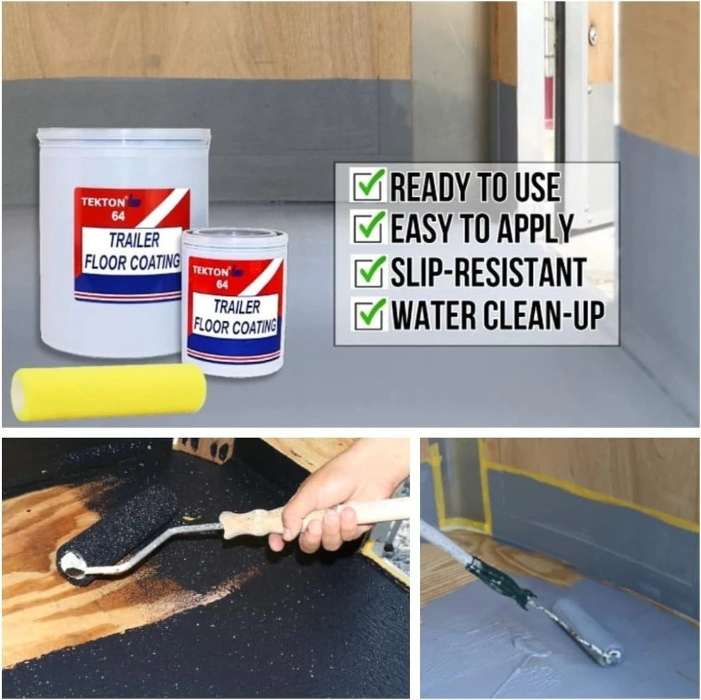 Non-Skid Trailer Coating, 1 Gal Black
