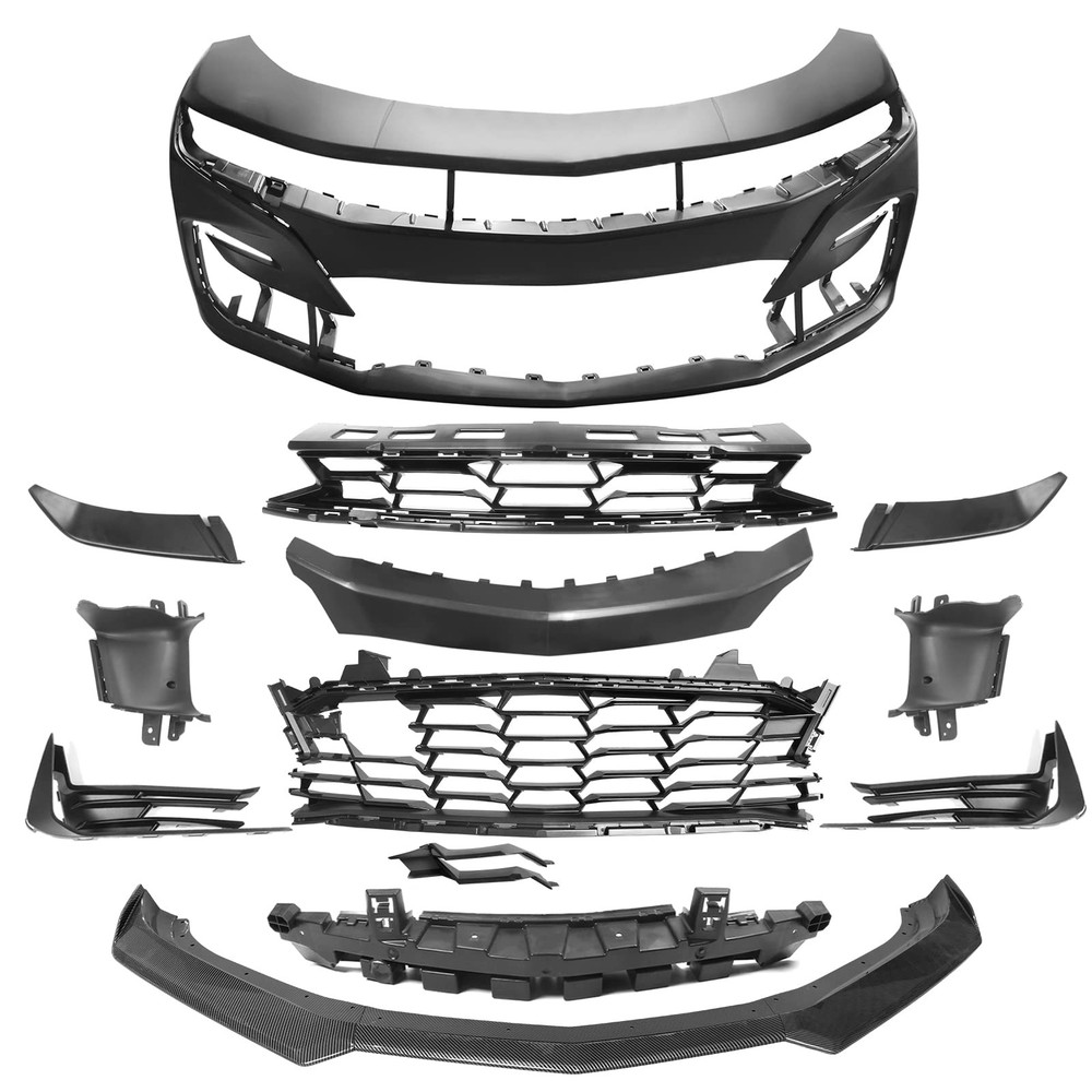 前保险杠适用于 2019 - 2024 雪佛兰科迈罗 LS LT LT1 未上色转换套件