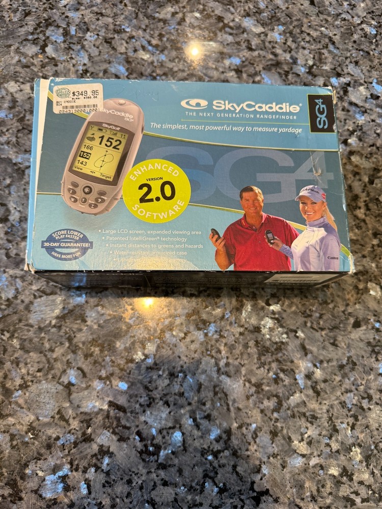SkyCaddie SG4 Golf GPS Rangefinder – Version 2.0 Enhanced Software w/ Box