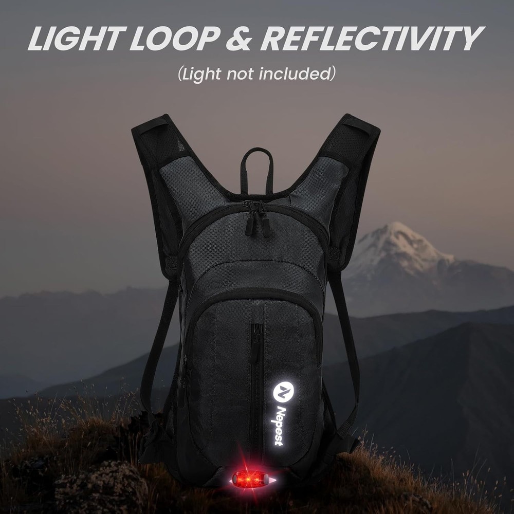 Hydration Pack Backpack for Women & Men, Lightweight Water Backpack with 2L W...