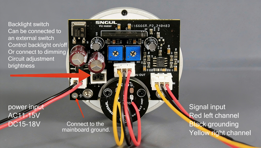 Nagra D60 VU Meter Dual-pointer Coaxial VU Meter