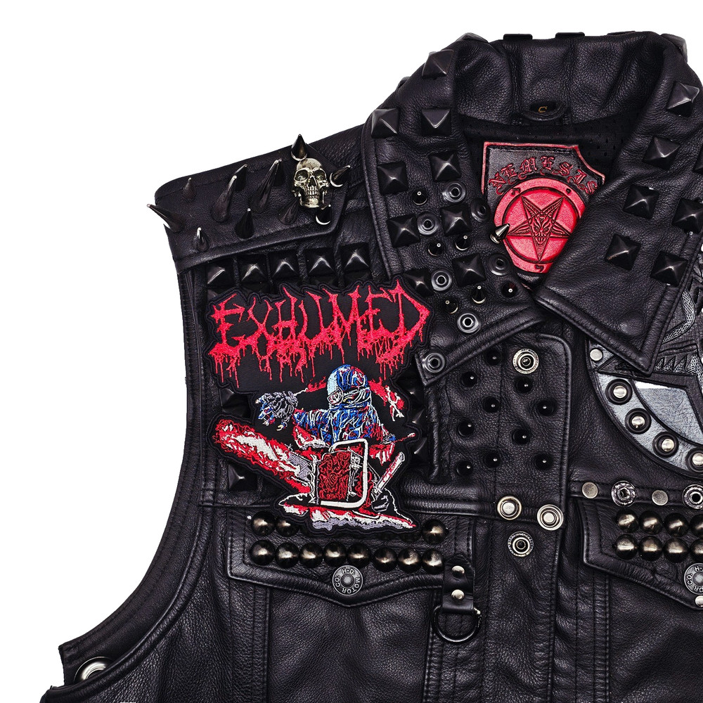 EXHUMED HORROR (shaped border) EMBROIDERED PATCH