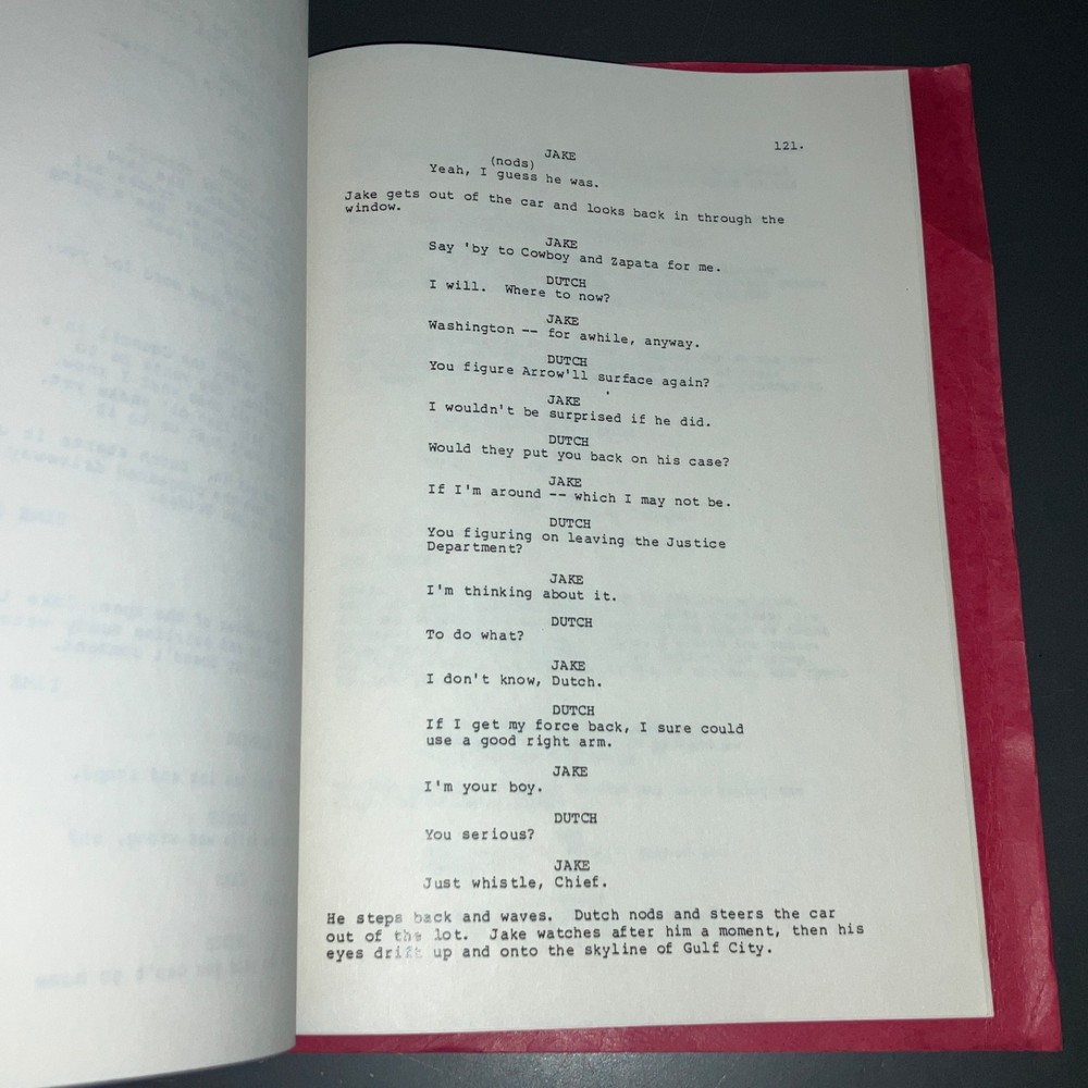 HOOLIGANS ('85) Dean Reisner 9pg Coverage + Donald Stewart Unmade Thriller + COA