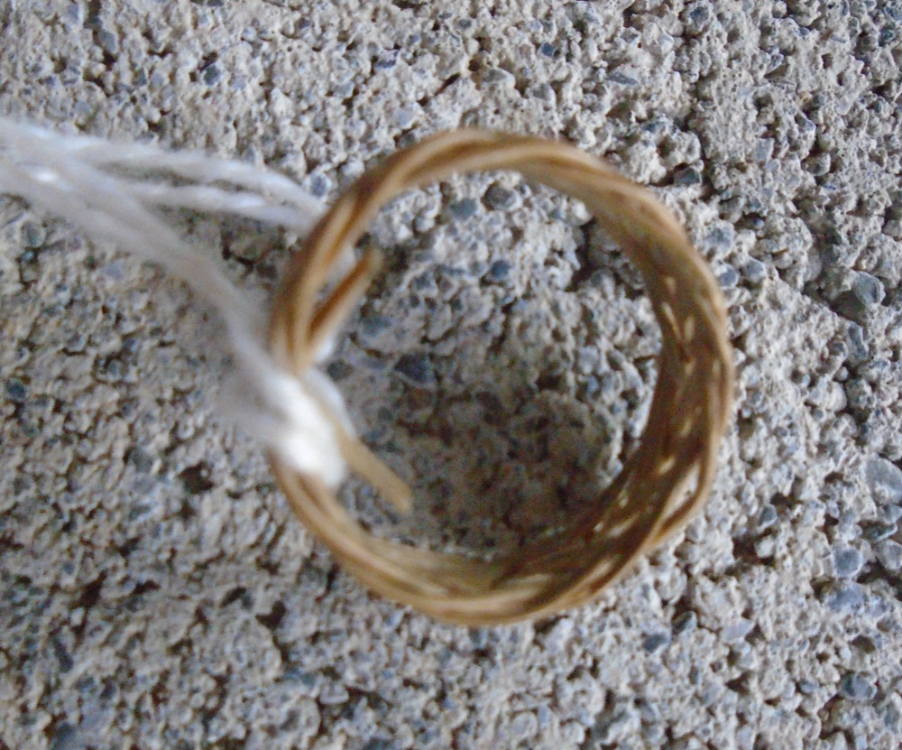 Philippines hand made fiber ring