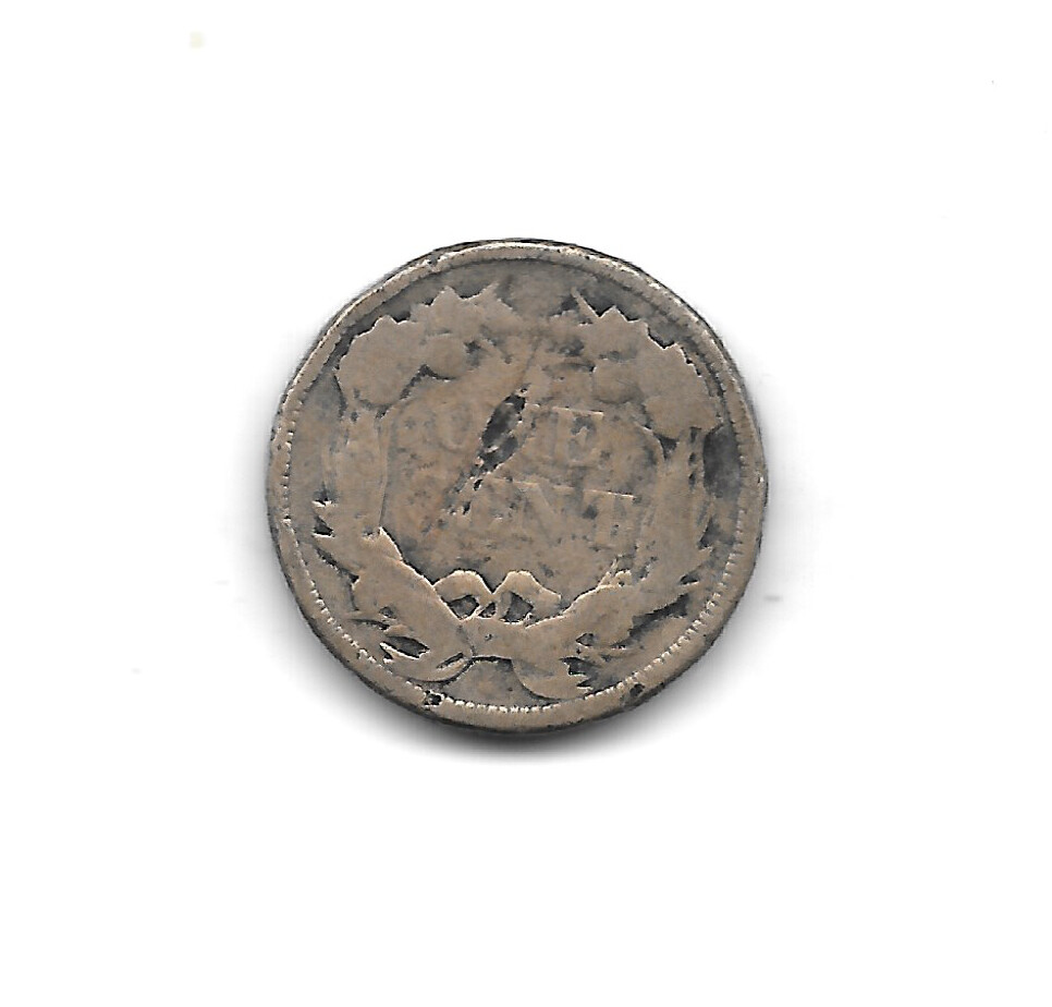 1857 US Flying Eagle Penny Cent Good condtion