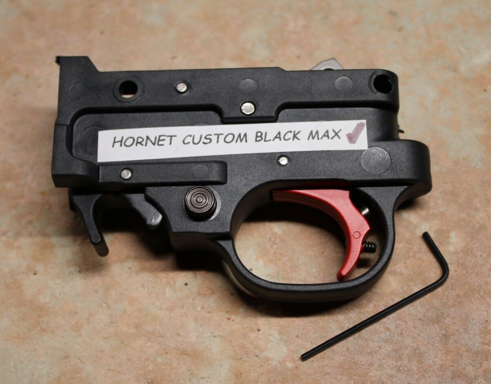 Hornet Custom Black Max RED/OTTO Ruger 10/22 Trigger Assembly