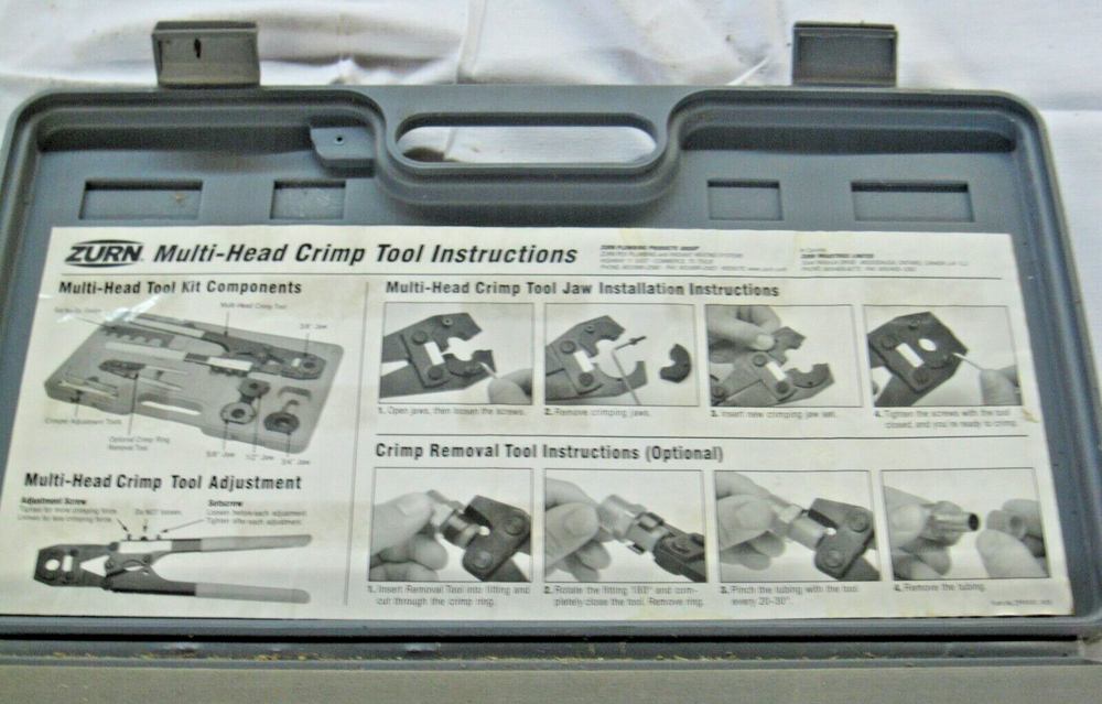 ZURN MULTI HEAD MANUAL CRIMPING TOOL KIT