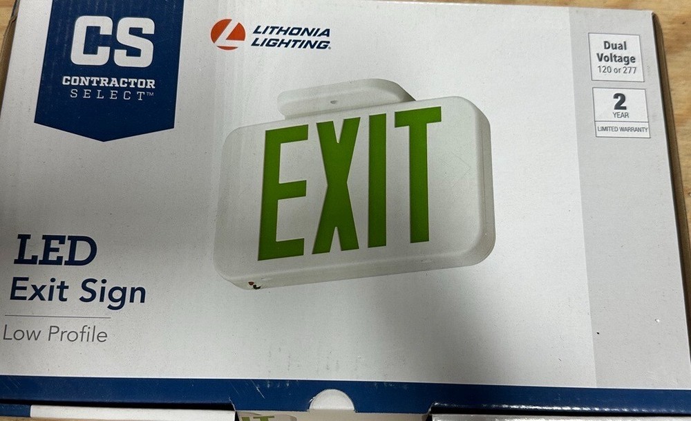 Lithonia Lighting Contractor Select Integrated LED White Exit Sign