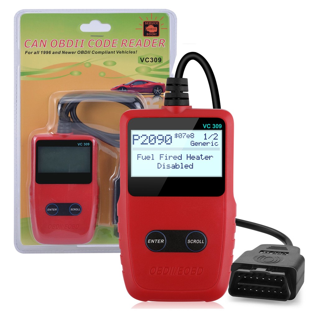 VC309 OBDII Scanner Automotive Engine Check Fault Code Reader Diagnostic Tool