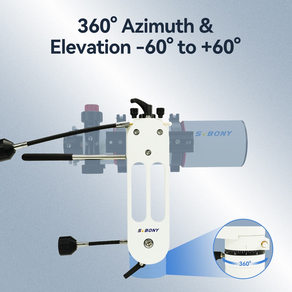 SVBONY SV225 Alt-Azimuth Mount Adjustable Angle Telescope Altazimuth Mount