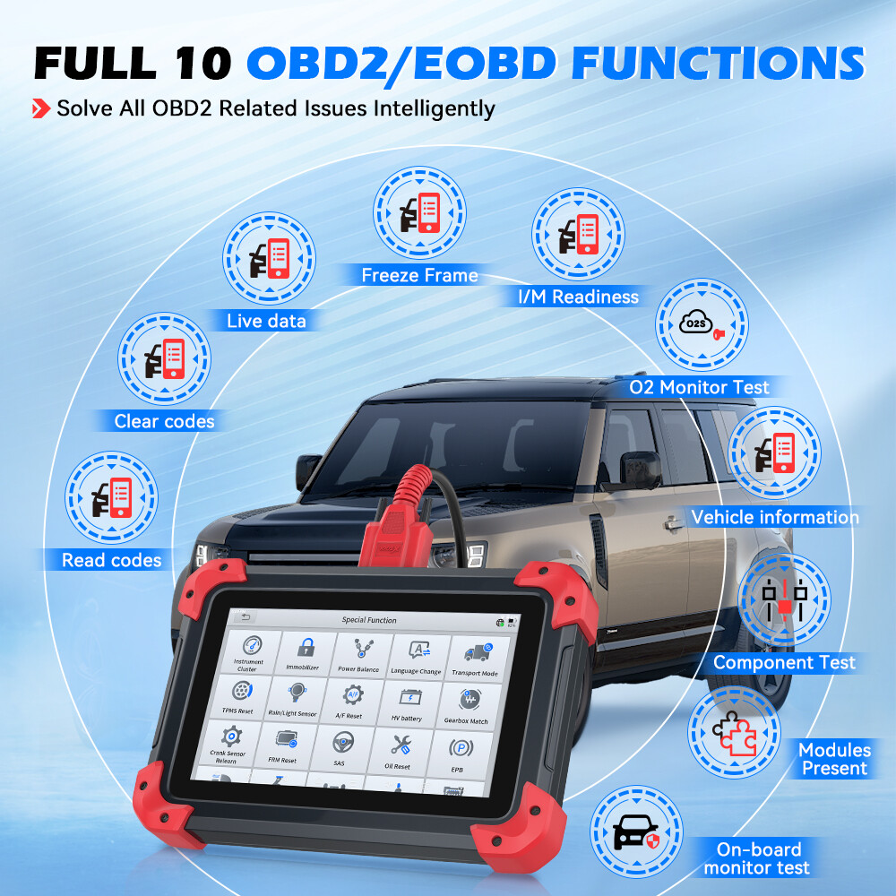 XTOOL D7 V2.0 Bidirectional All System Diagnostic Tool ECU Coding Key Programmer