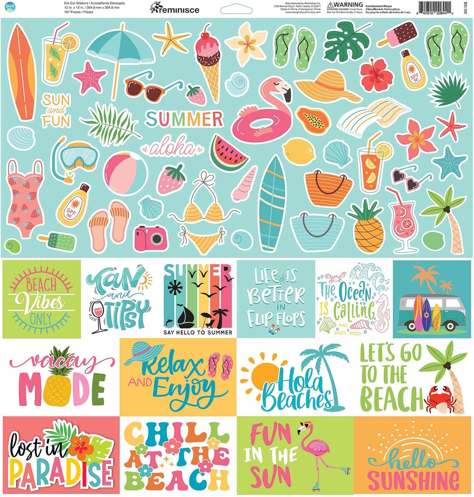 Beach Vibes Scrapbook Collection Kit