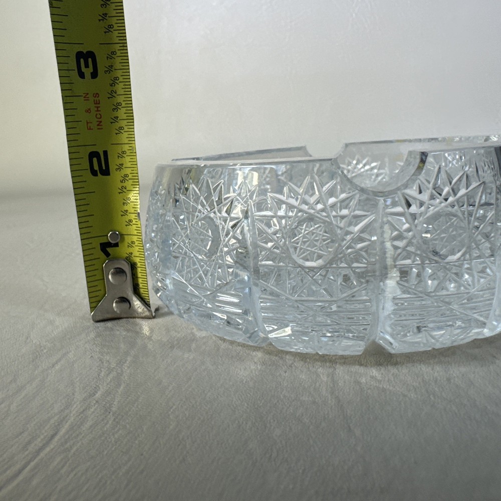 Crystal Clear Ashtray 4 1/2 Inch