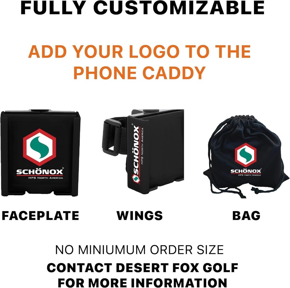 DESERT FOX GOLF - Phone Caddy - Red Medium to Large,