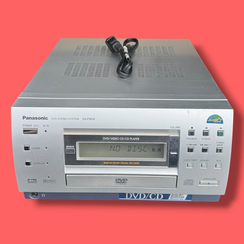 Panasonic SA-PM08 DVD Stereo System Silver