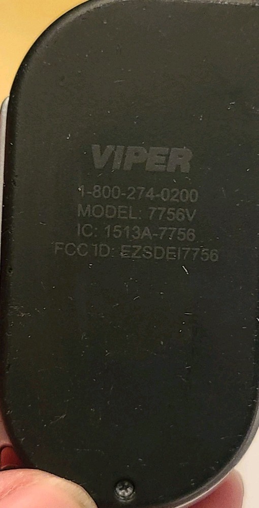 GREAT SHAPE! Viper 7756V Rechargeable 2Way LCD Transmitter