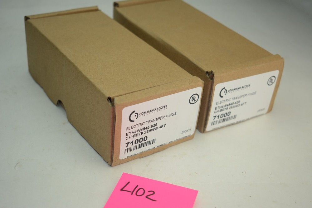 2pc Command Access ETH4W4545-626 Electric Transfer Hinge CH-BB79 4ft 71000