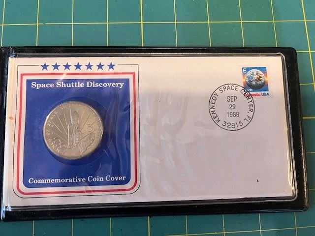 Commemorative Coin & Cover Space Shuttle Discovery Five Dollar Coin 1988