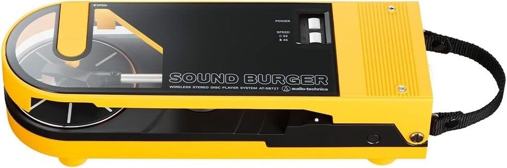 Audio Technica Sound Burger Portable Bluetooth Turntable (Yellow)