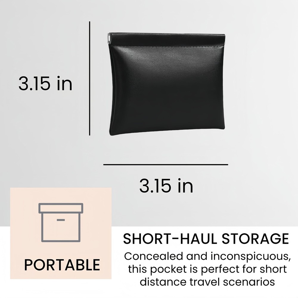 Zyn Container Tiny Squeeze - Caffeine Pouch Snus Can - Black