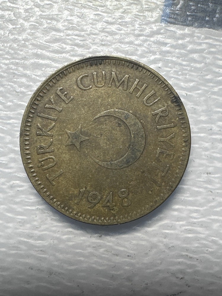 Old Turkey Coin - 1948 25 Kurus - Circulated
