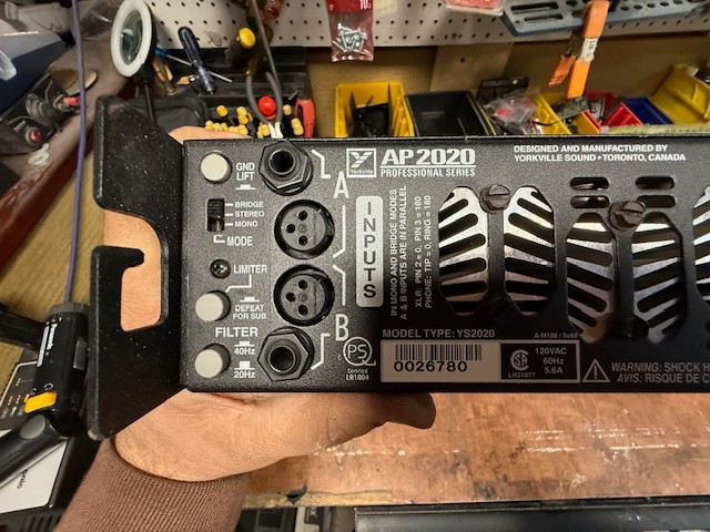 YORKVILLE AP2020 AMPLIFIER