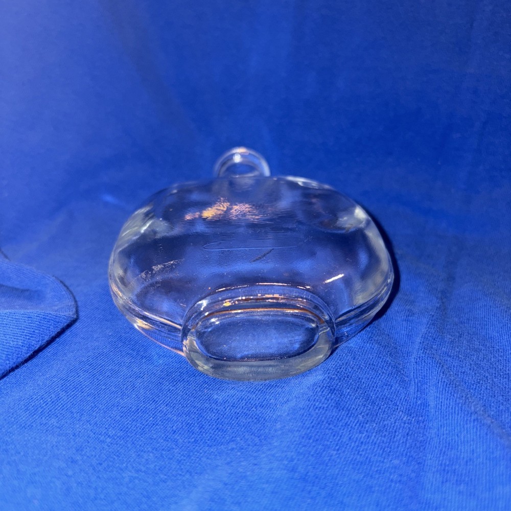 Antique Pumpkin Seed Whiskey Flask - Clear