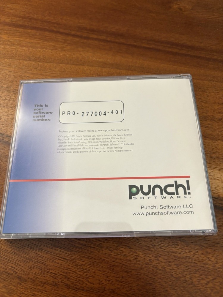PUNCH! Professional Home Design Suite User's Guide & CD 2000 / 2001
