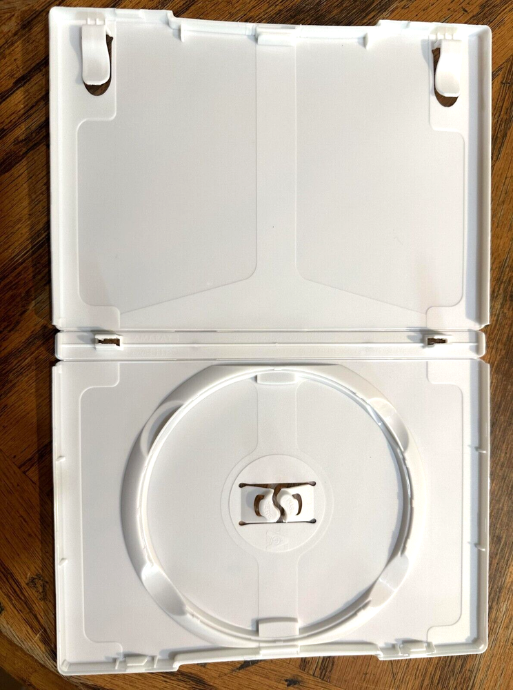 Empty WHITE Solid Standard DVD Storage Cases Lot of 10 EXCELLENT CONDITION
