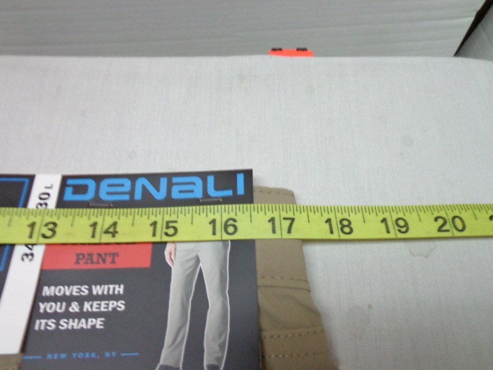 DENALI Delta Khaki Technical Stretch Pants NWT 34/30 MSRP $54