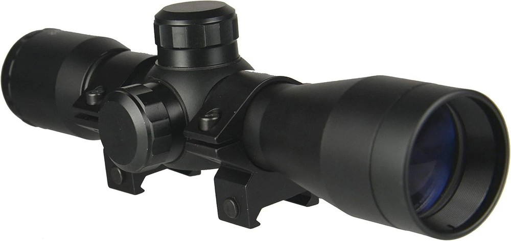 4x32 Compact Hunting Crossbow Scope with Multiple Range Reticle - Black