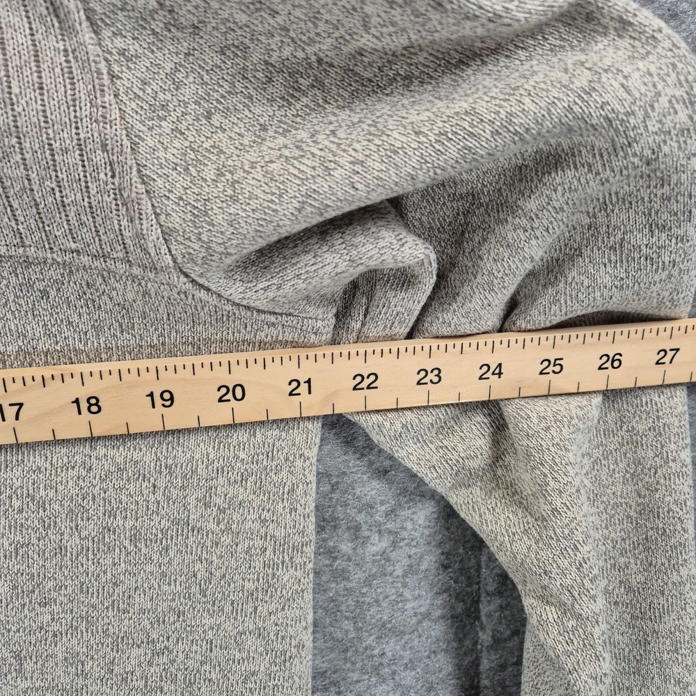 Van Heusen Quarter Zip Sweatshirt Men L Grey Flex Pullover Jumper