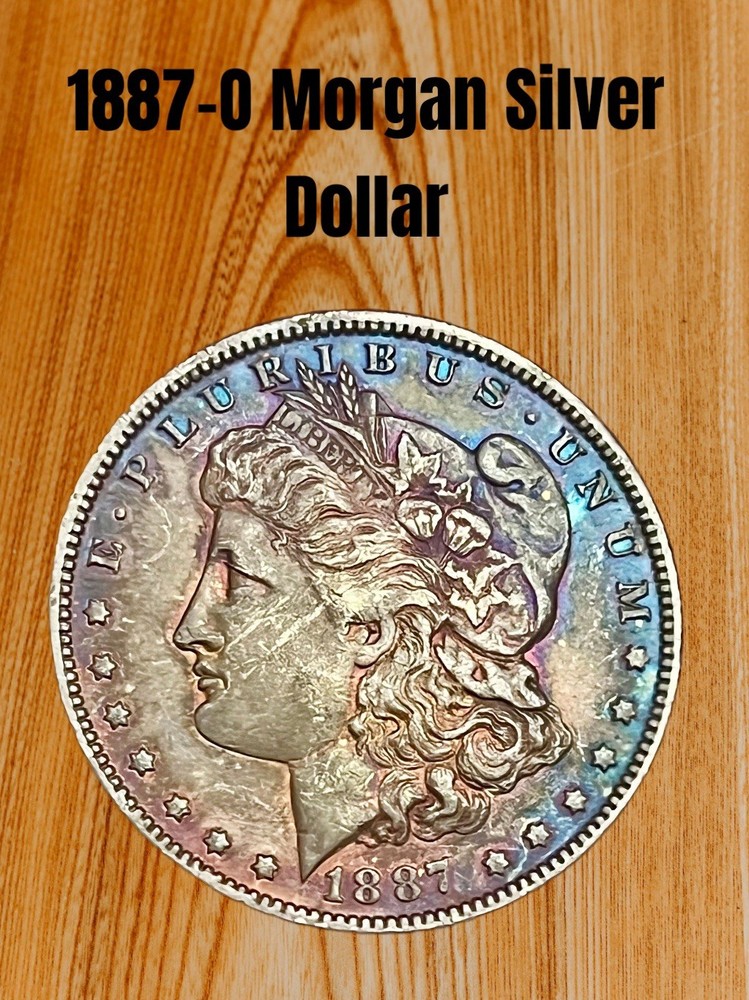 1887-O MORGAN SILVER DOLLAR TONE-TONING