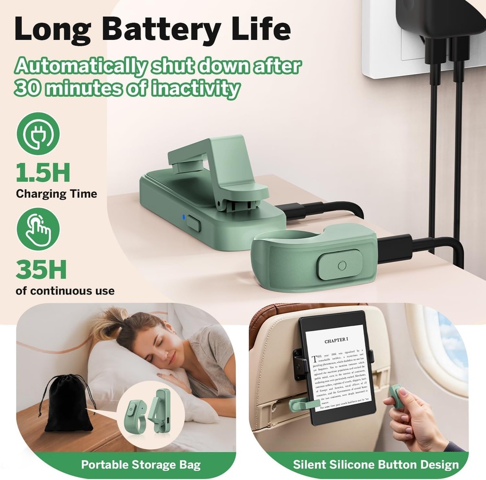 Remote Page Turner For Kindle Ring Hands-Free Reading E-Reader Tablet & Phone