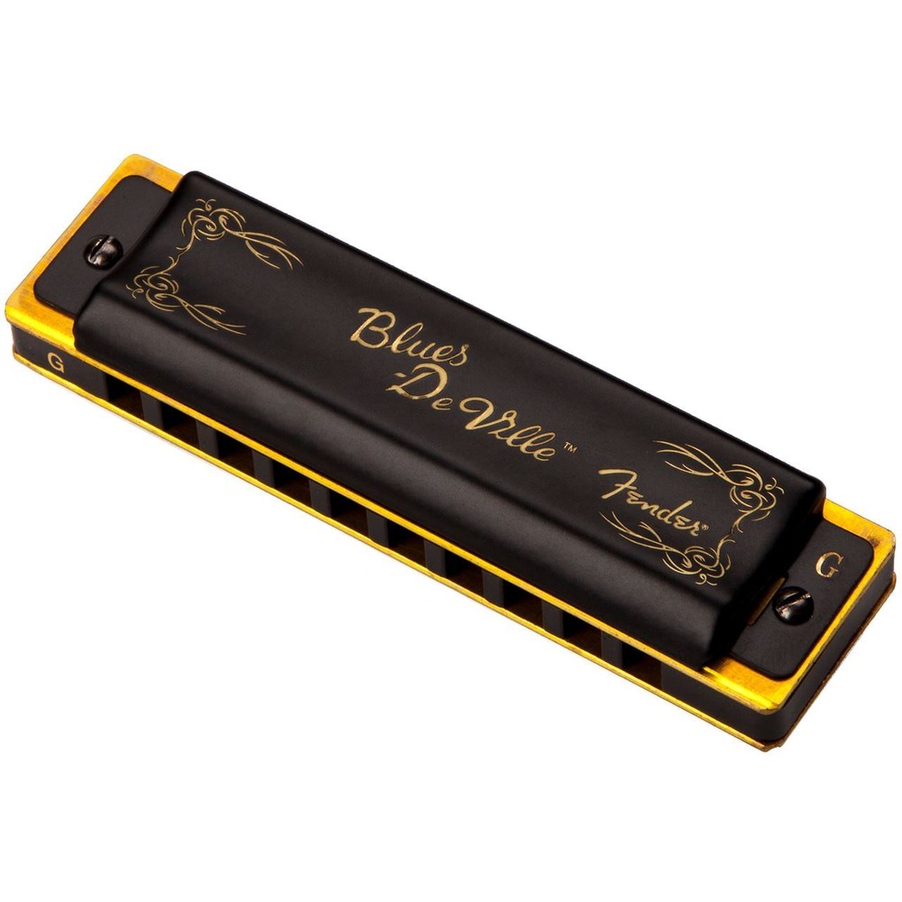 Fender Blues DeVille 10-Hole Diatonic Harmonica with Case, Key of G