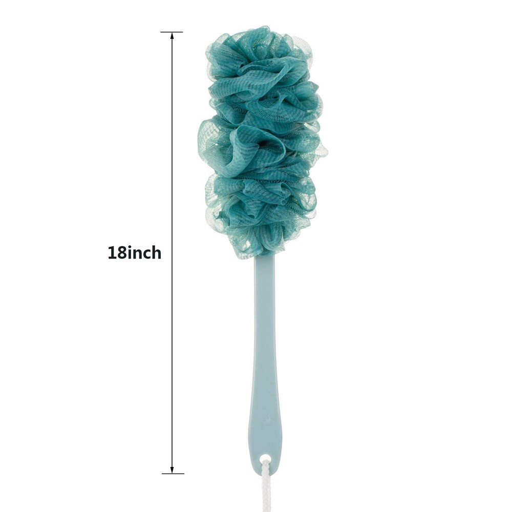 Soft and Flexible Back Scrubber with Long Handle for Comfortable Cleansing