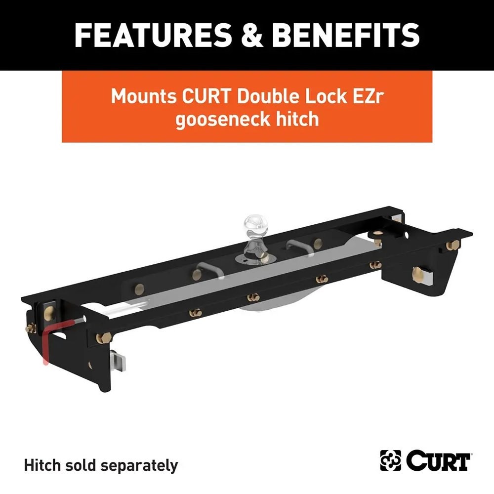 CURT Double Lock EZr Gooseneck Install Rail Kit