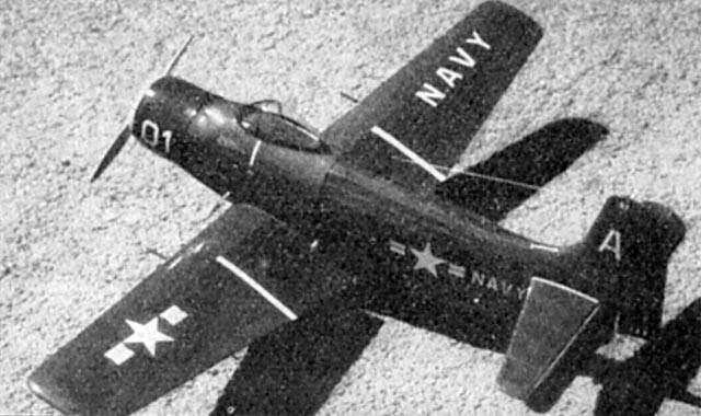 Douglas AD-2 Skyraider 43" RC Model Airplane Printed Plans & Templates