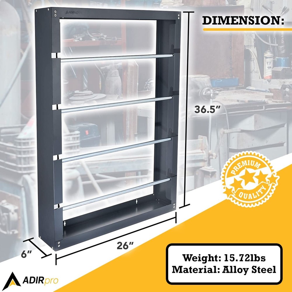 Versatile Wire Spool Dispenser Rack - Organize & Display for Industrial Use
