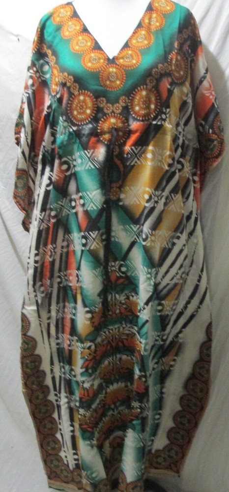 Boho Caftan Batwing new Printed Crepe caftan top/poncho