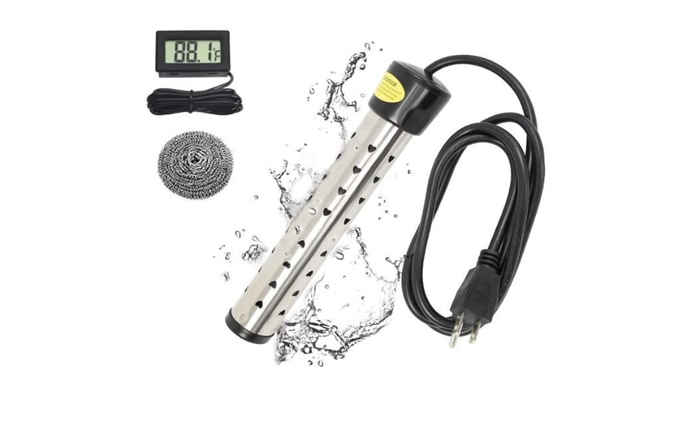 110V Portable Submersible Electric Water Heater for 5 Gallons Hot