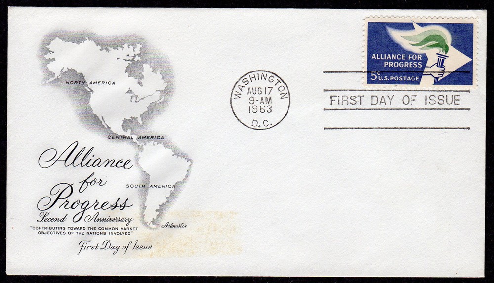 1963 Alliance For Progress 2nd (Scott 1234) - Artmaster FDC MX501