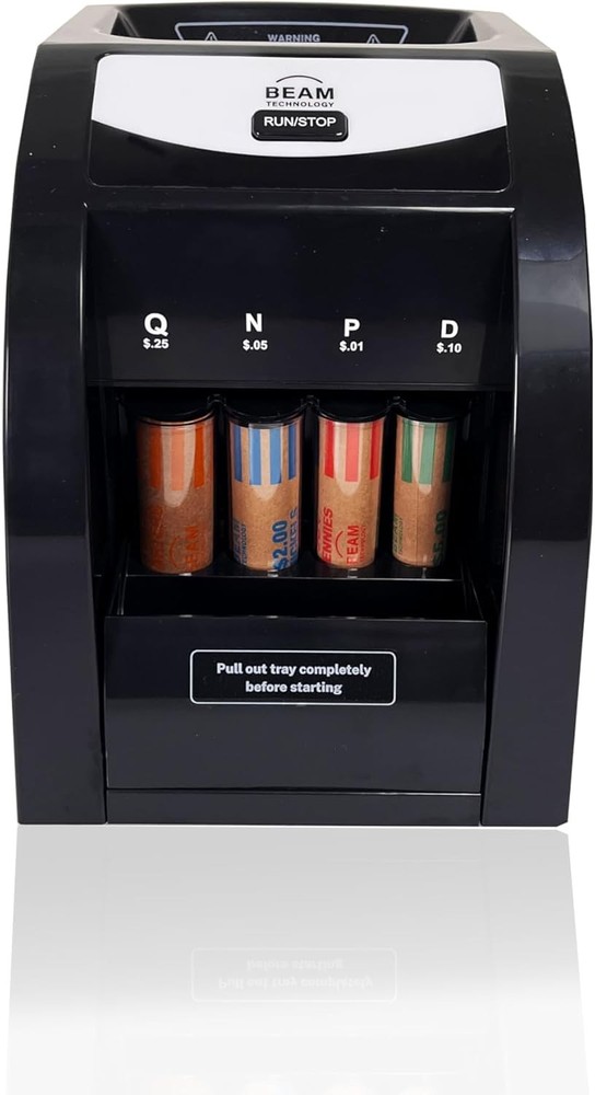 Automatic Electric Coin Sorter with Anti-Jam Technology and Quick-Access Lid
