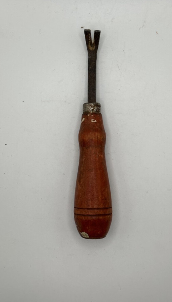 Vintage Nail Tack Puller Wood Handle Unbranded Used