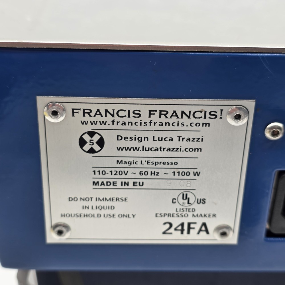 Blue Illy Francis Francis X5 E.S.E Espresso Machine Machine - READ