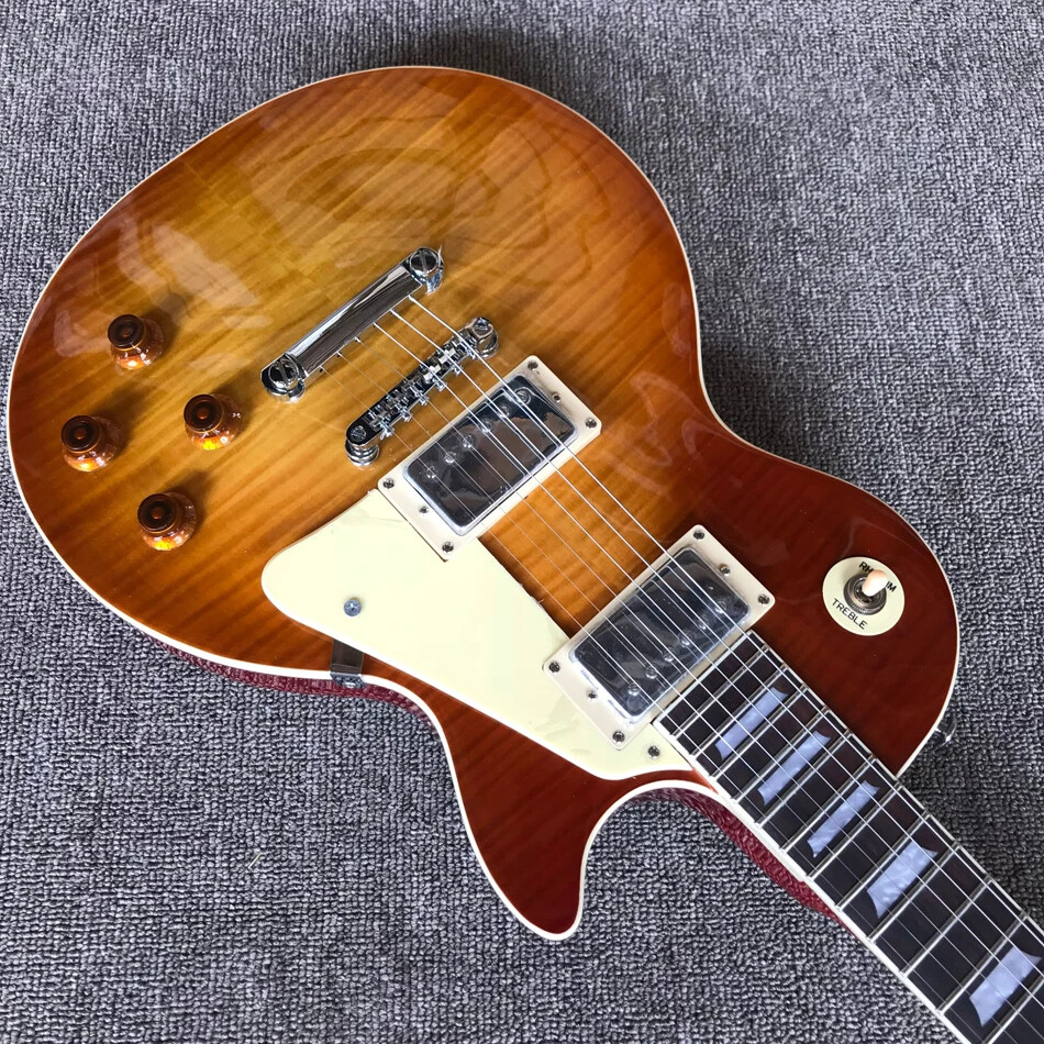 Professional LP Standard High Quality Electric Guitar,Chrome Hardware 6 Strings