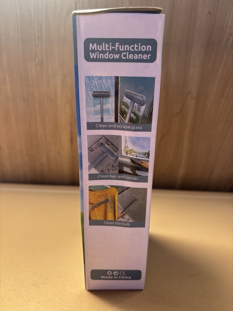 2-Pack Multi-Function Window Cleaner Squeegee Brush Glass Screen Tool