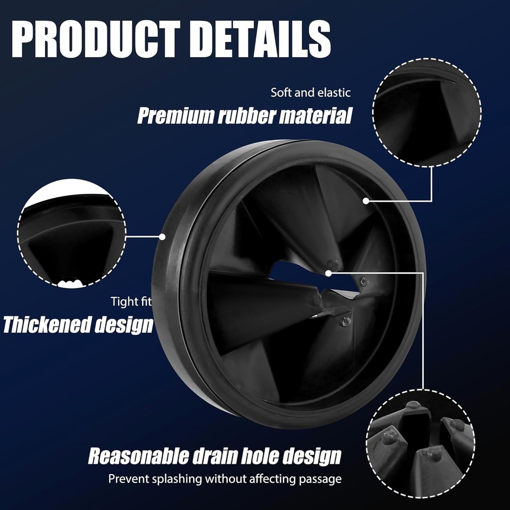 Garbage Disposal Splash Guards 3 3/8" Sink Baffle Replacement for InSinkErato...
